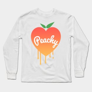 Peachy Ink Heart Long Sleeve T-Shirt